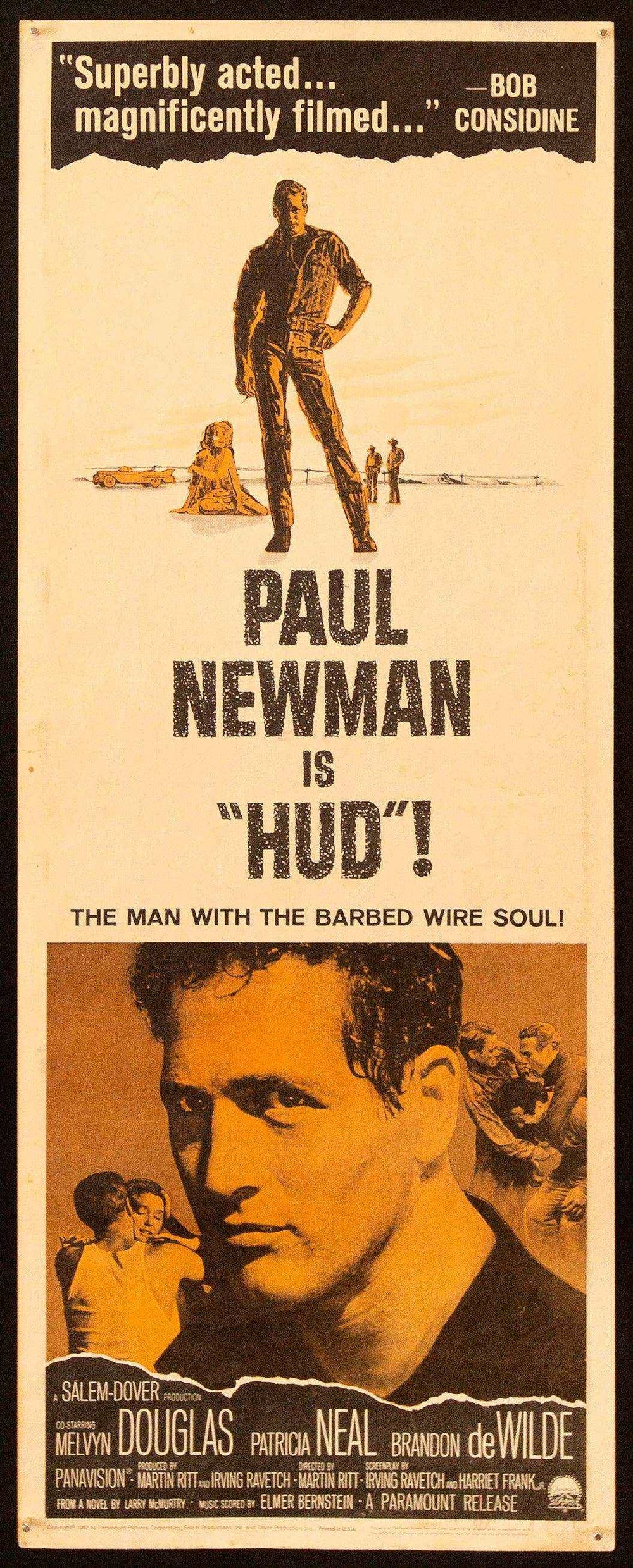Hud Original Vintage Movie Poster