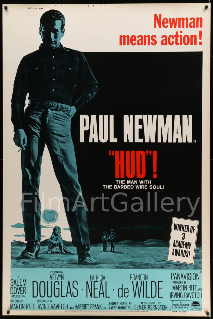 Hud Original Vintage Movie Poster