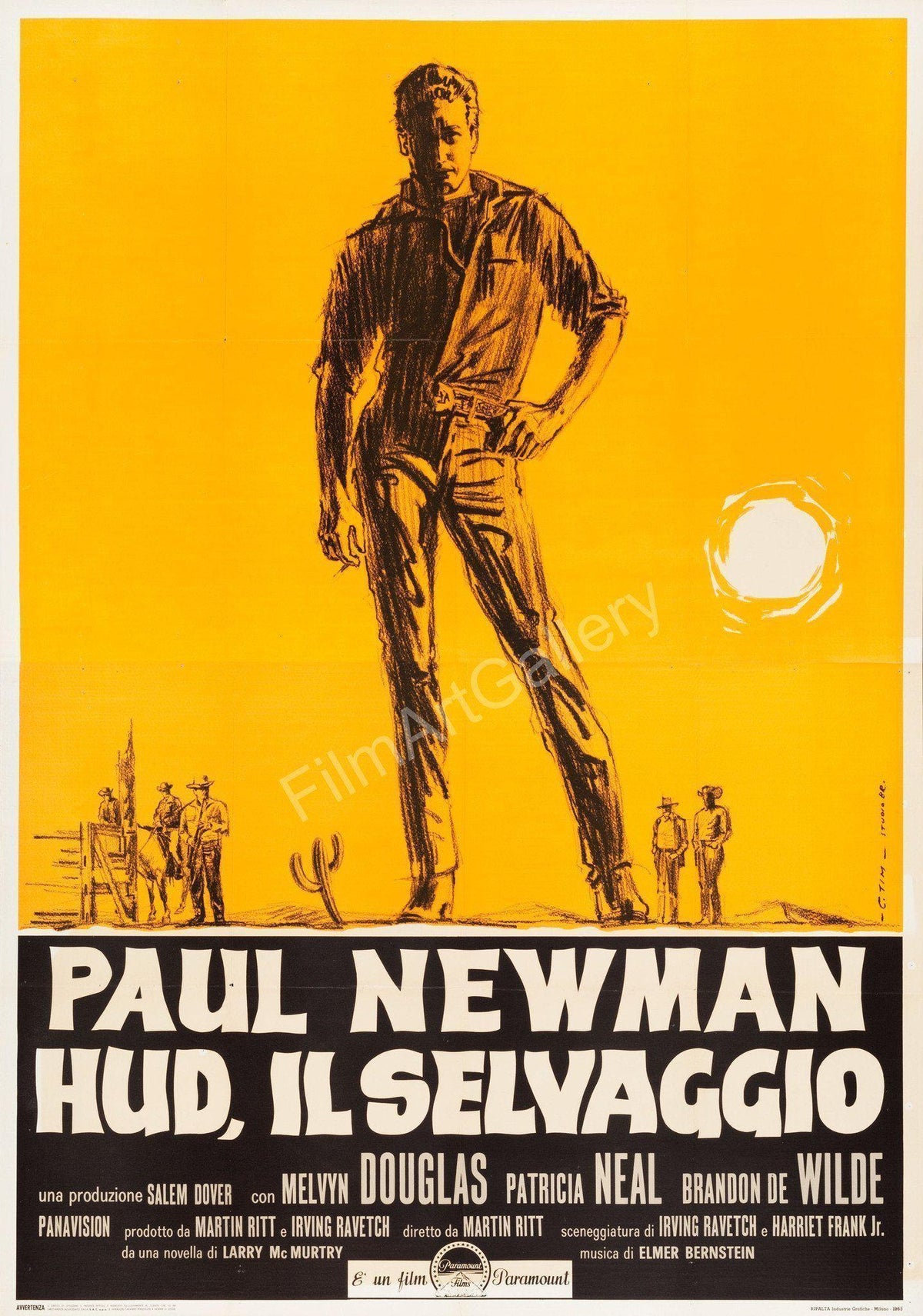 Hud Original Vintage Movie Poster