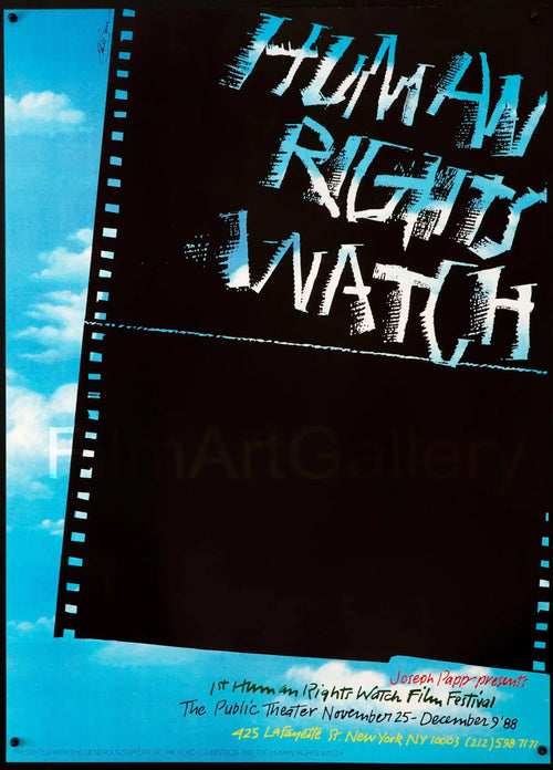 Human Rights Watch Film Festival Original Vintage Movie Poster