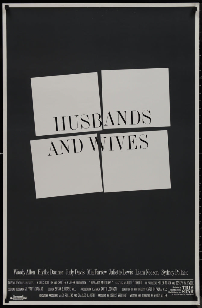 Husbands and Wives Original Vintage Movie Poster
