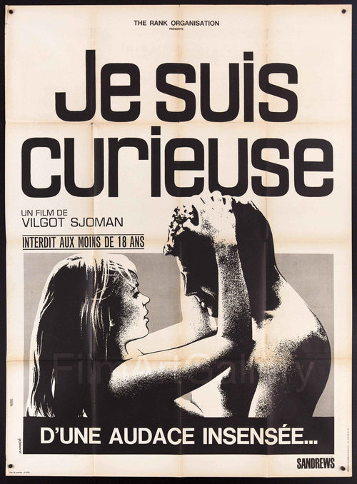 I Am Curious Yellow (Je Suis Curieuse) Original Vintage Movie Poster