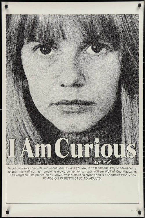 I Am Curious (Yellow) Original Vintage Movie Poster