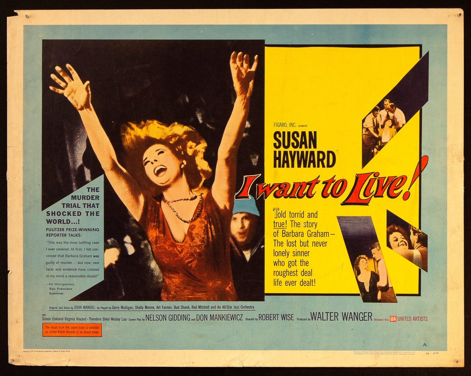 I Want To Live Original Vintage Movie Poster
