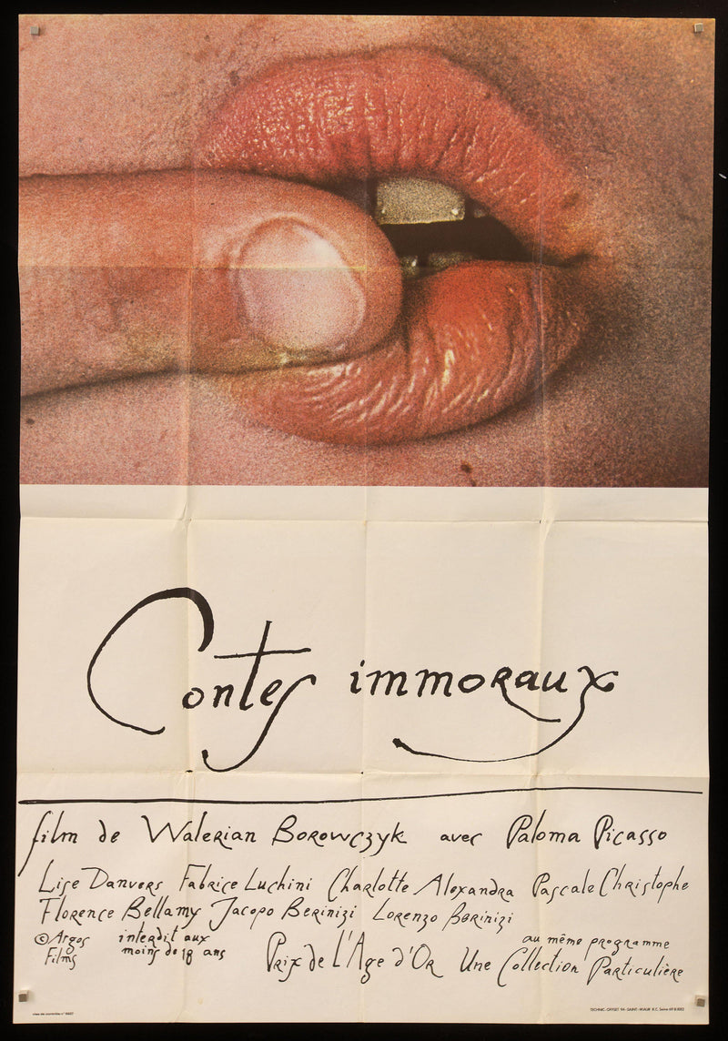 Immoral Tales (Contes Immoraux) French 1 panel (47x63) Original Vintage Movie Poster