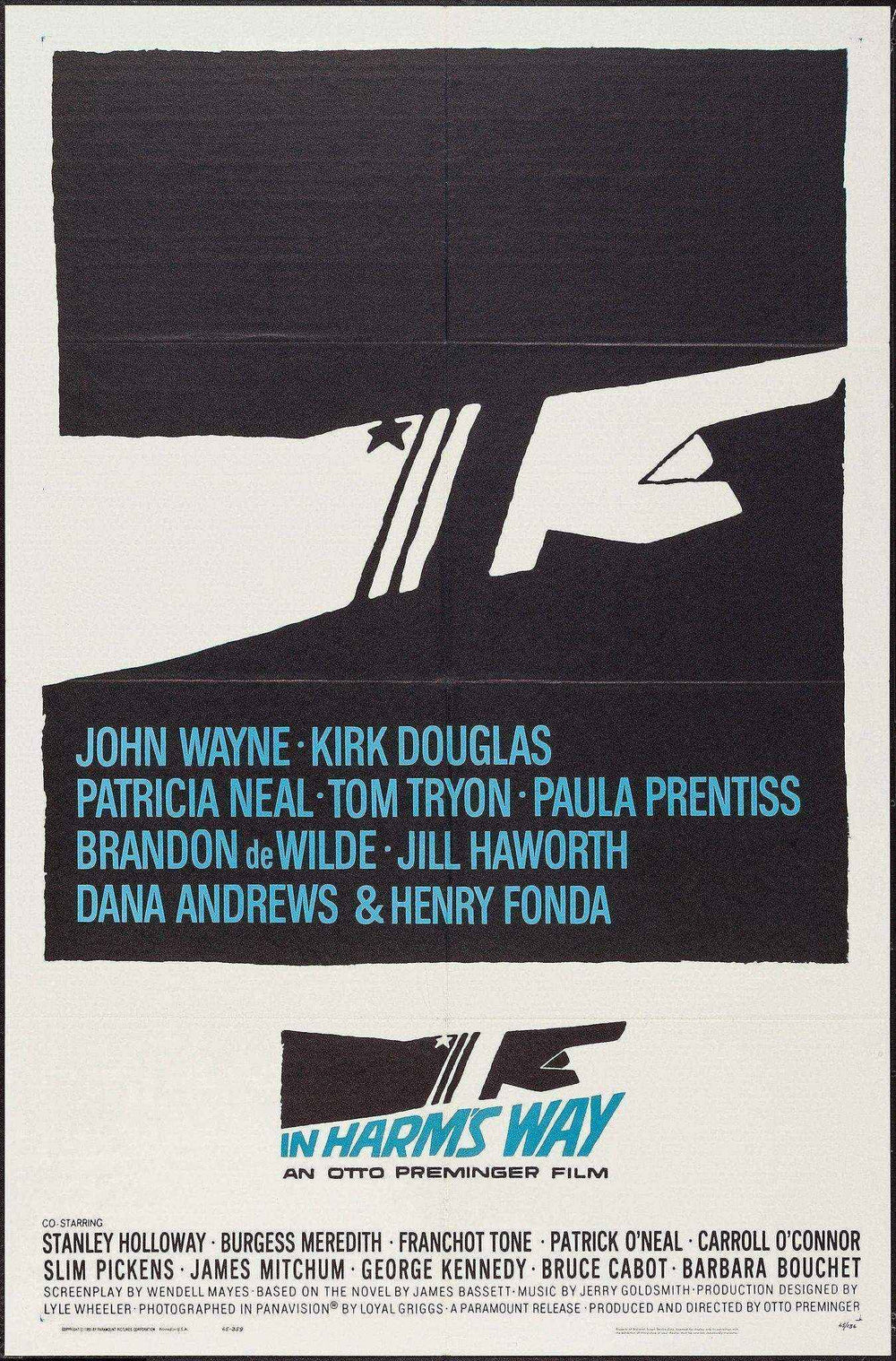 In Harm's Way Original Vintage Movie Poster
