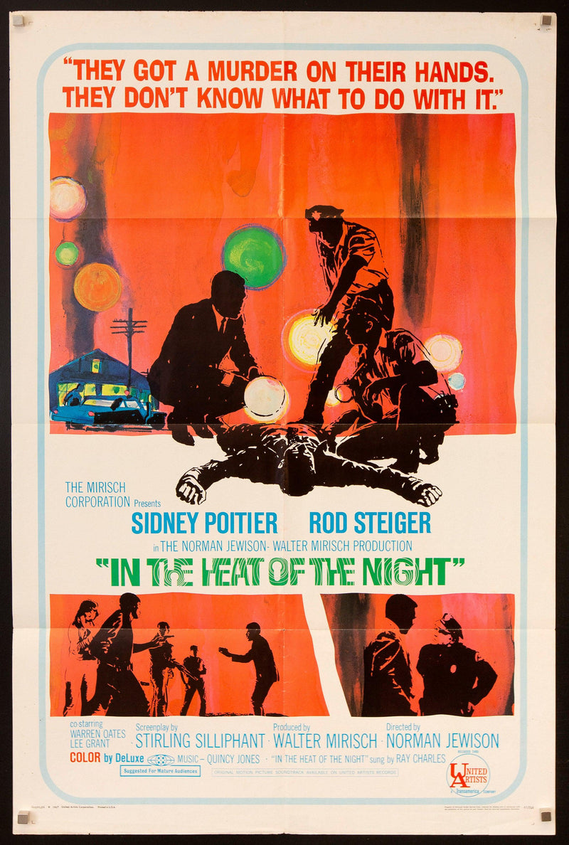 In the Heat of the Night 1 Sheet (27x41) Original Vintage Movie Poster