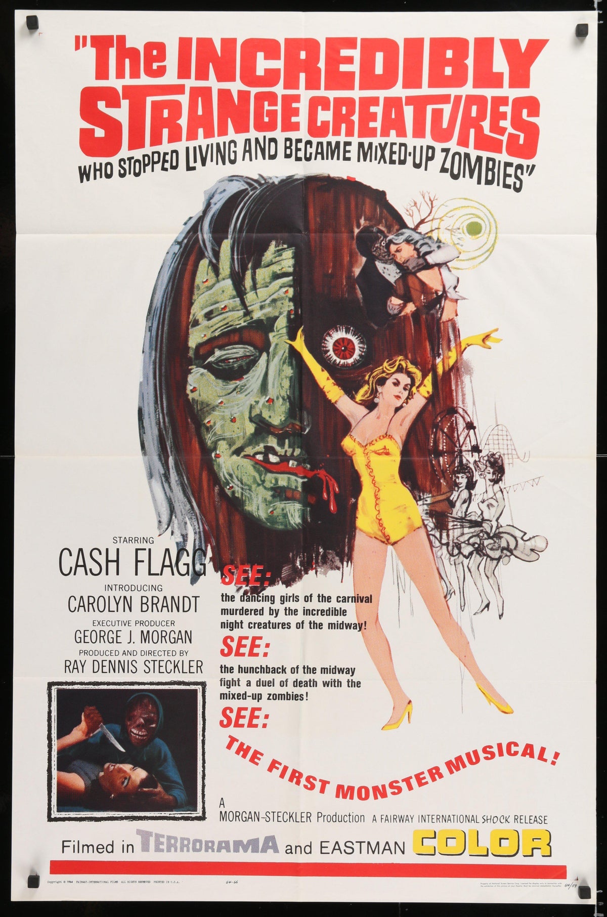 Incredibly Strange Creatures Who Stopped Living... Original Vintage Movie Poster