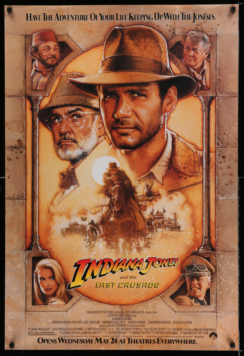 Indiana Jones and the Last Crusade 1 Sheet (27x41) Original Vintage Movie Poster