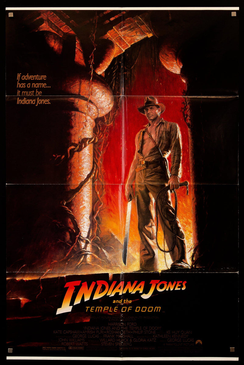 Indiana Jones and the Temple of Doom 1 Sheet (27x41) Original Vintage Movie Poster