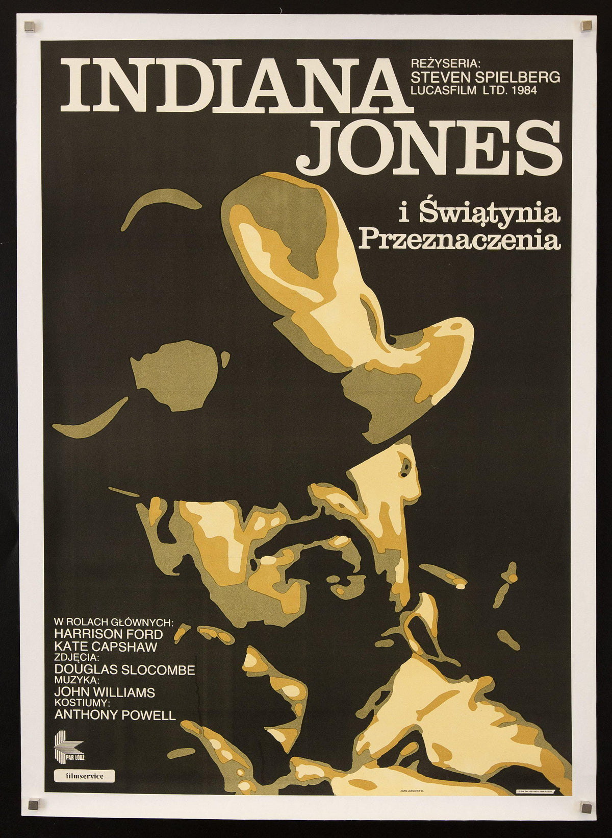 Indiana Jones and the Temple of Doom Polish B1 (26x38) Original Vintage Movie Poster