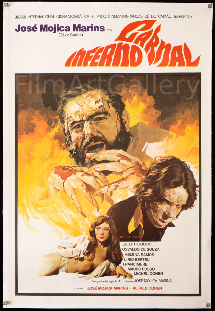 Inferno Carnal (Hellish Flesh) Original Vintage Movie Poster