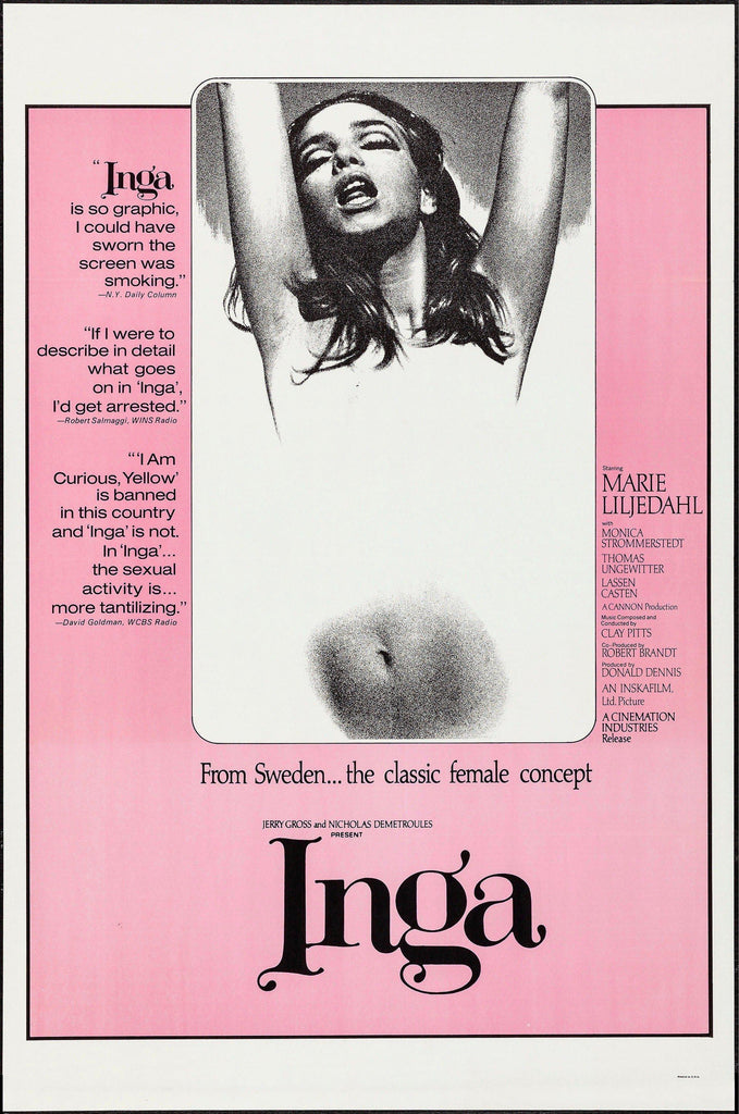 Inga Original Vintage Movie Poster