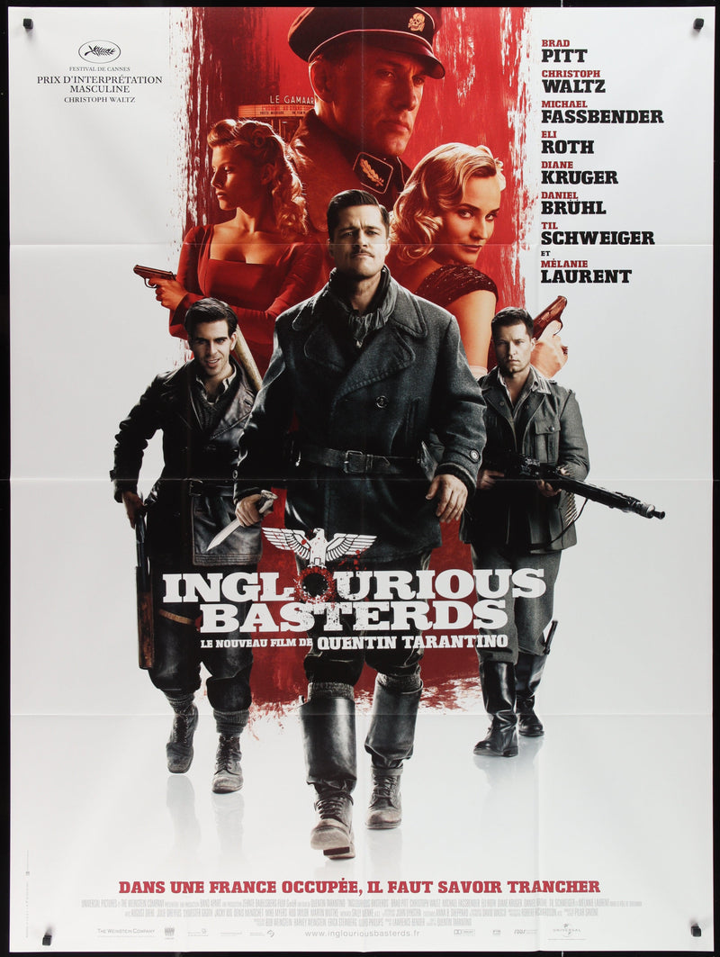 Inglourious Basterds French 1 Panel (47x63) Original Vintage Movie Poster