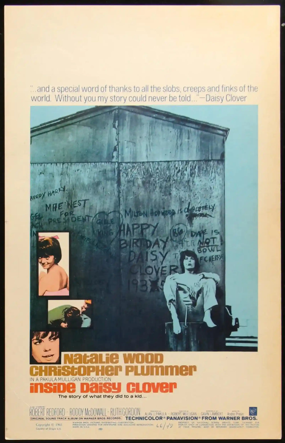 Inside Daisy Clover Original Vintage Movie Poster