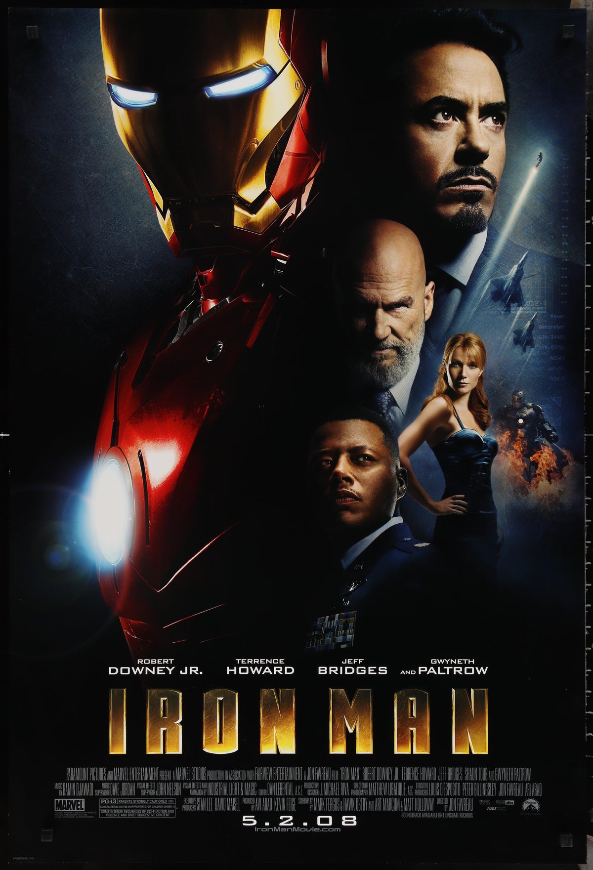 Iron Man 1 Sheet (27x41) Original Vintage Movie Poster