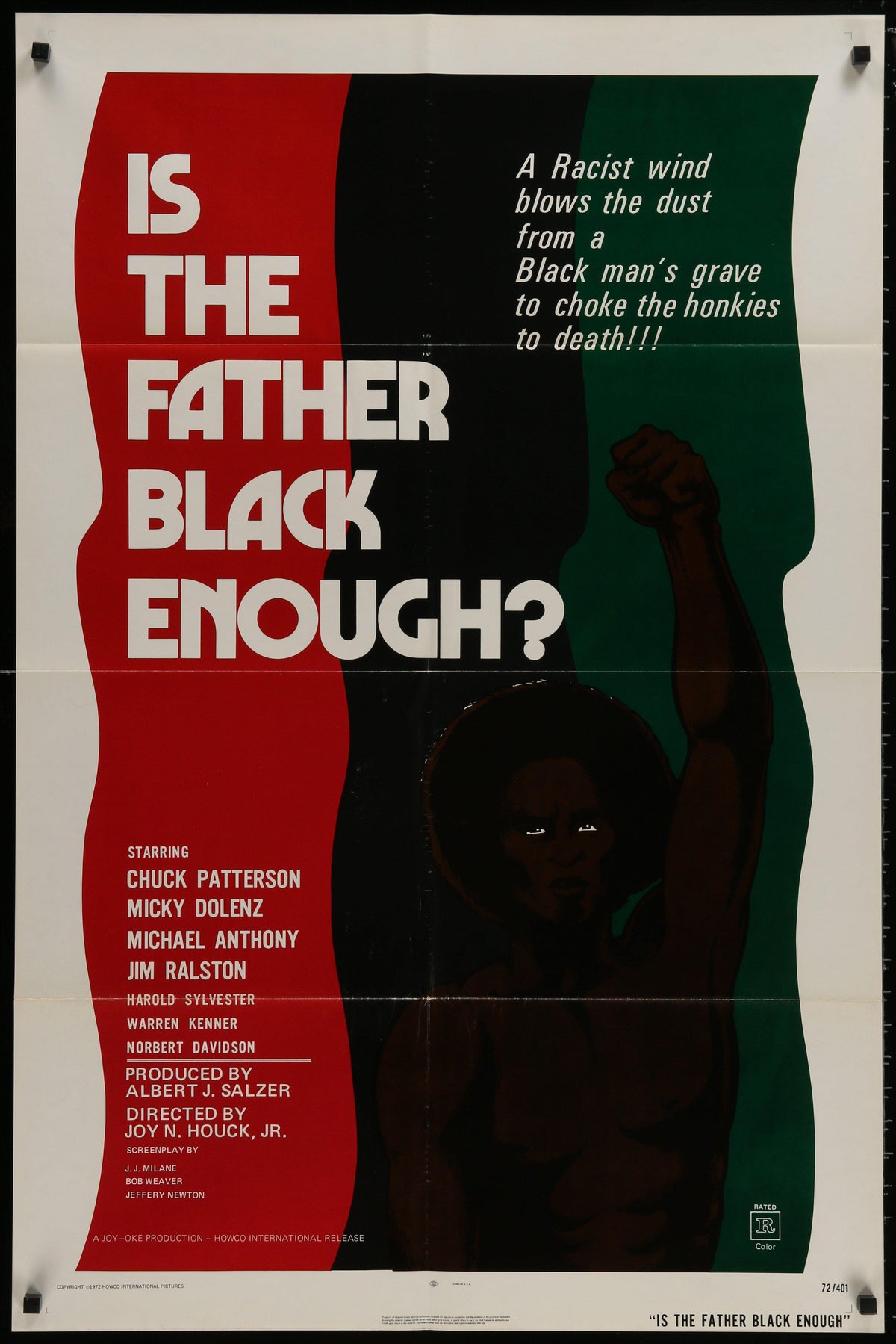 Is the Father Black Enough Original Vintage Movie Poster