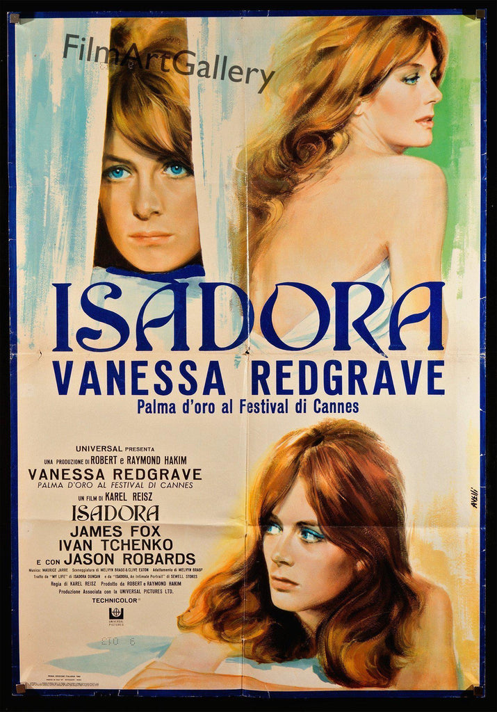 Isadora 1 Sheet (27x41) Original Vintage Movie Poster