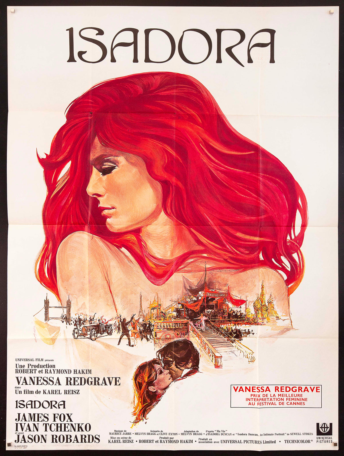 Isadora French 1 panel (47x63) Original Vintage Movie Poster