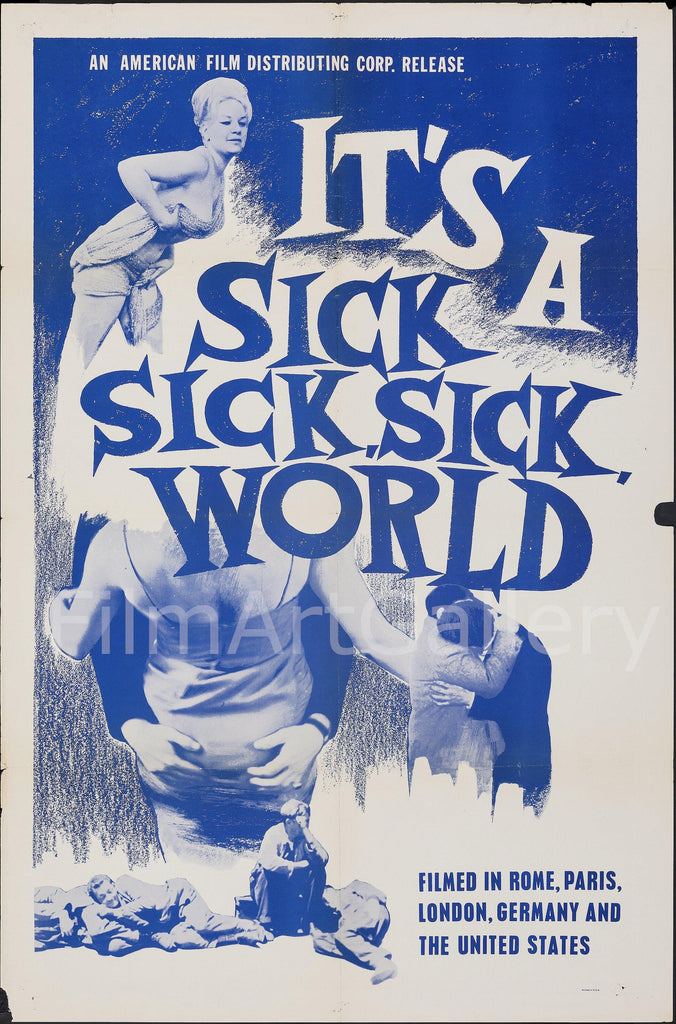 It's a Sick, Sick, Sick World Original Vintage Movie Poster