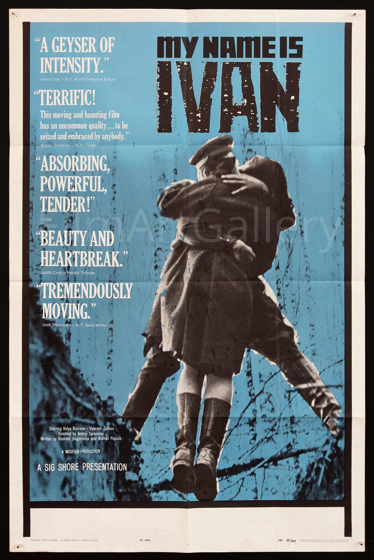Ivan&#39;s Childhood 1 Sheet (27x41) Original Vintage Movie Poster