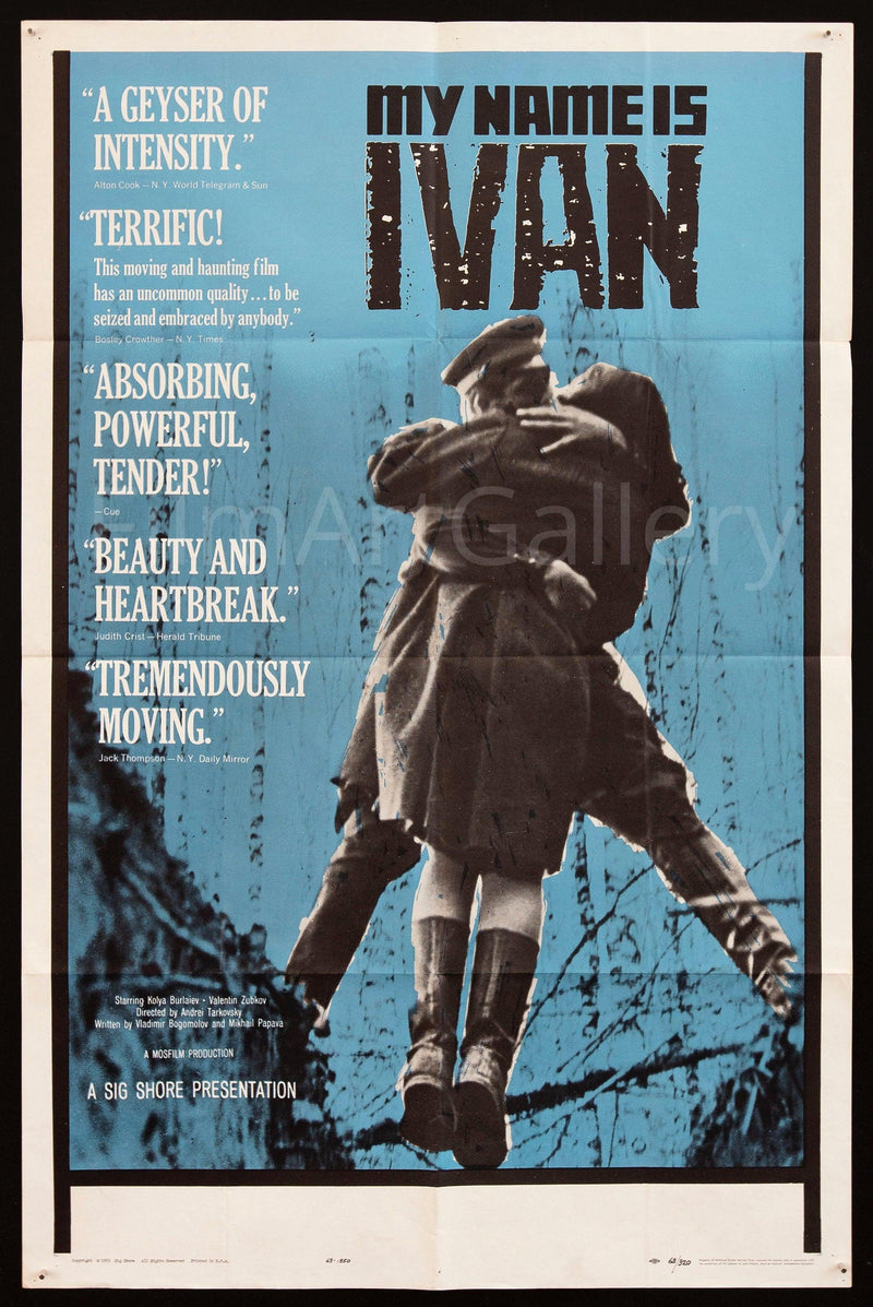 Ivan's Childhood 1 Sheet (27x41) Original Vintage Movie Poster