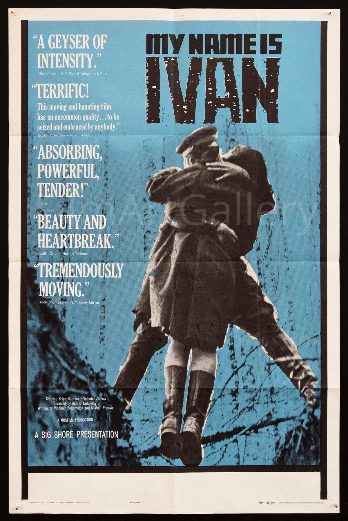 Ivan&#39;s Childhood Original Vintage Movie Poster