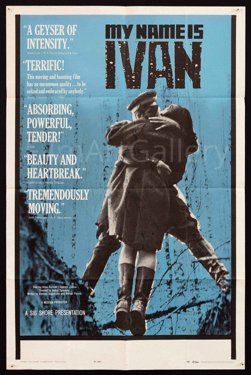 Ivan's Childhood Original Vintage Movie Poster