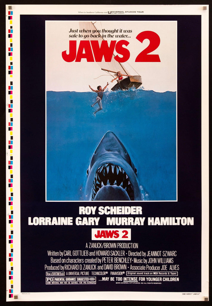 Jaws 2 1 Sheet (27x41) Original Vintage Movie Poster