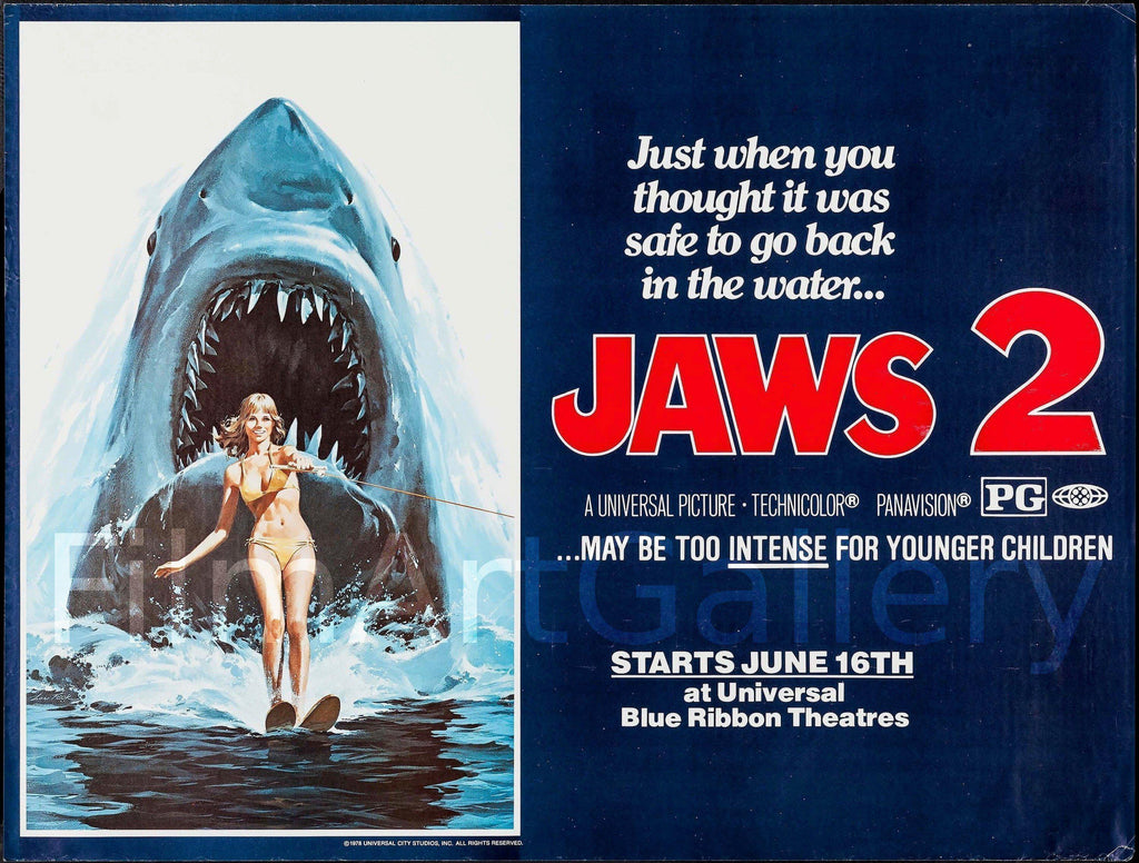 Jaws 2 Original Vintage Movie Poster