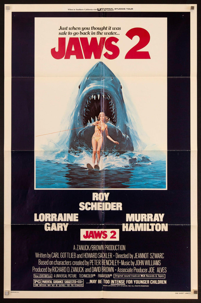 Jaws 2 Original Vintage Movie Poster