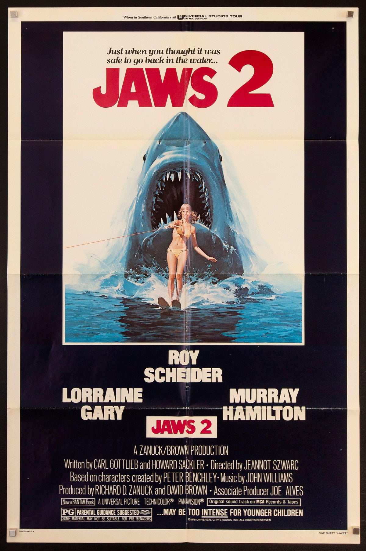 Jaws 2 Original Vintage Movie Poster