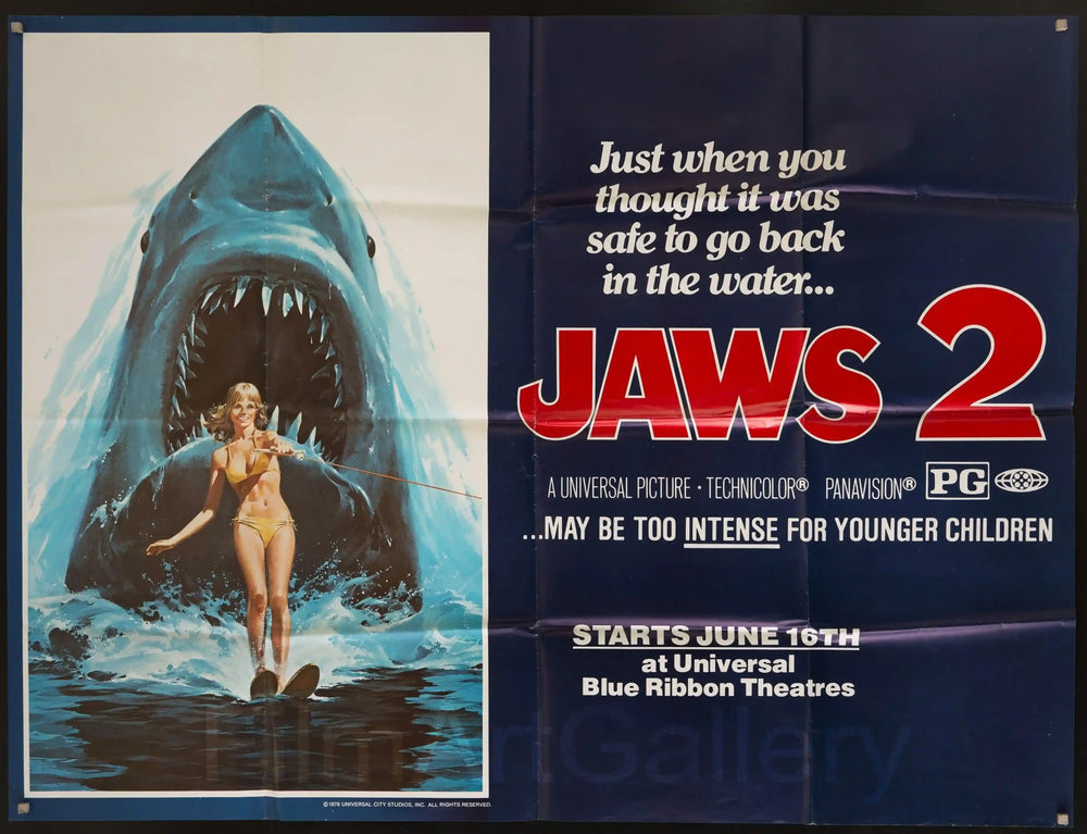 Jaws 2 Original Vintage Movie Poster