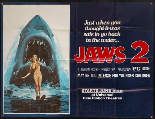 Jaws 2 Original Vintage Movie Poster
