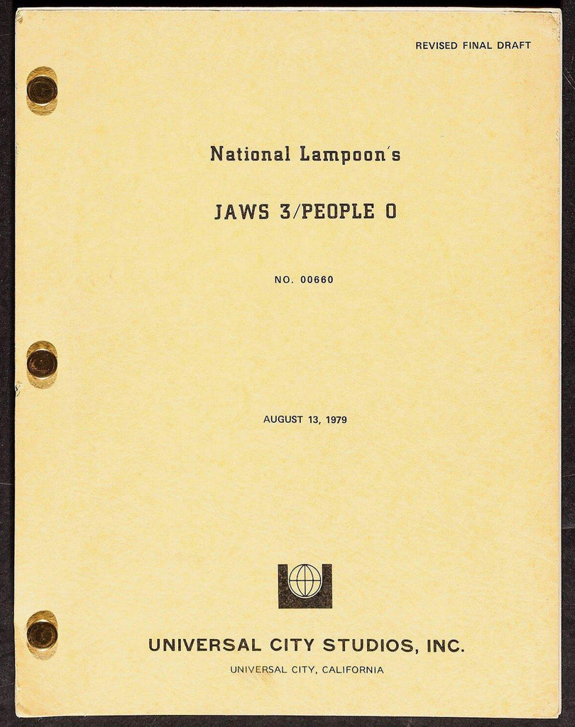 Jaws 3/People 0 Original Vintage Movie Poster