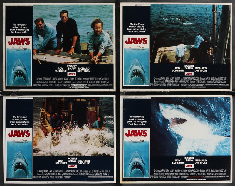 Jaws Lobby Card Set (8-11x14) Original Vintage Movie Poster