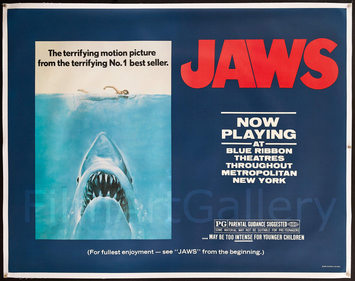 Jaws Original Vintage Movie Poster