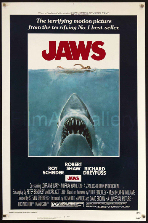 Jaws Original Vintage Movie Poster