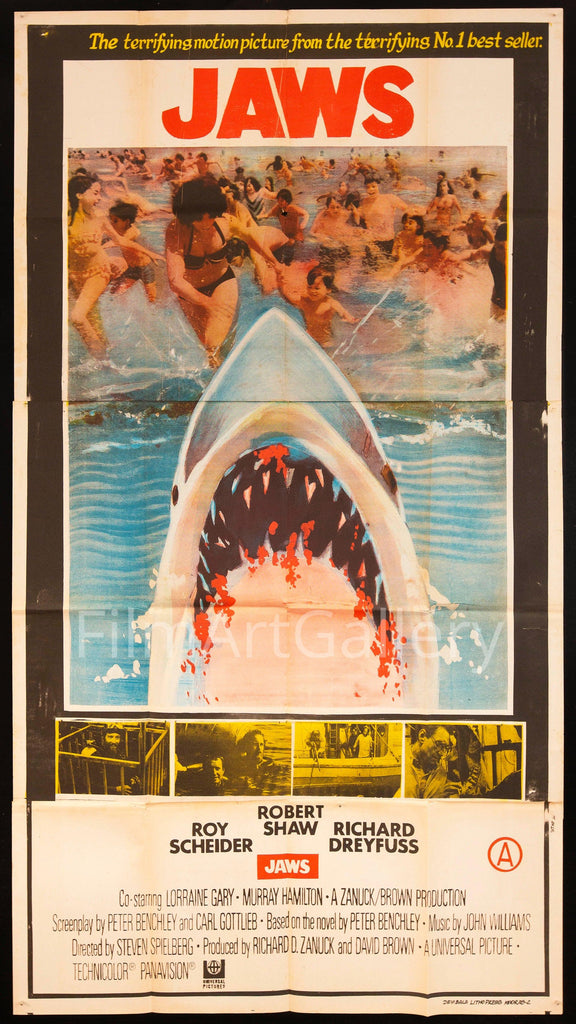 Jaws Original Vintage Movie Poster