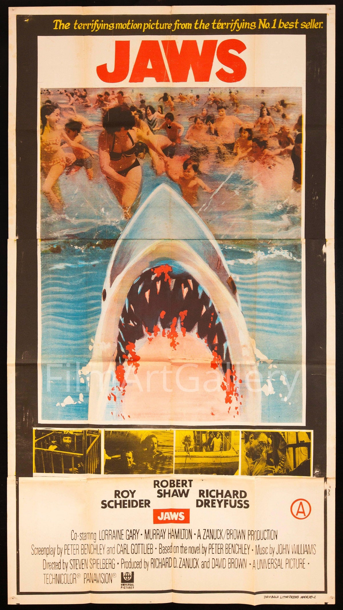 Jaws Original Vintage Movie Poster