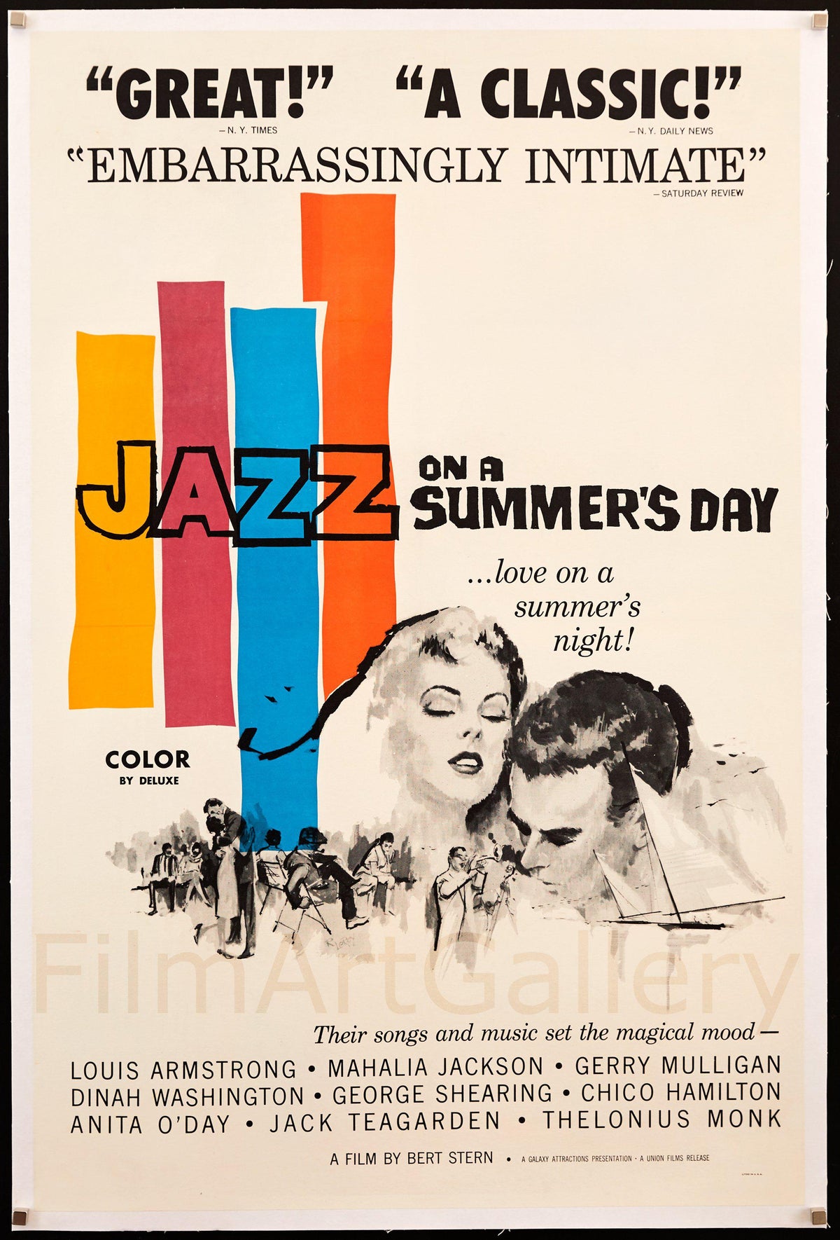 Jazz On A Summer&#39;s Day 1 Sheet (27x41) Original Vintage Movie Poster