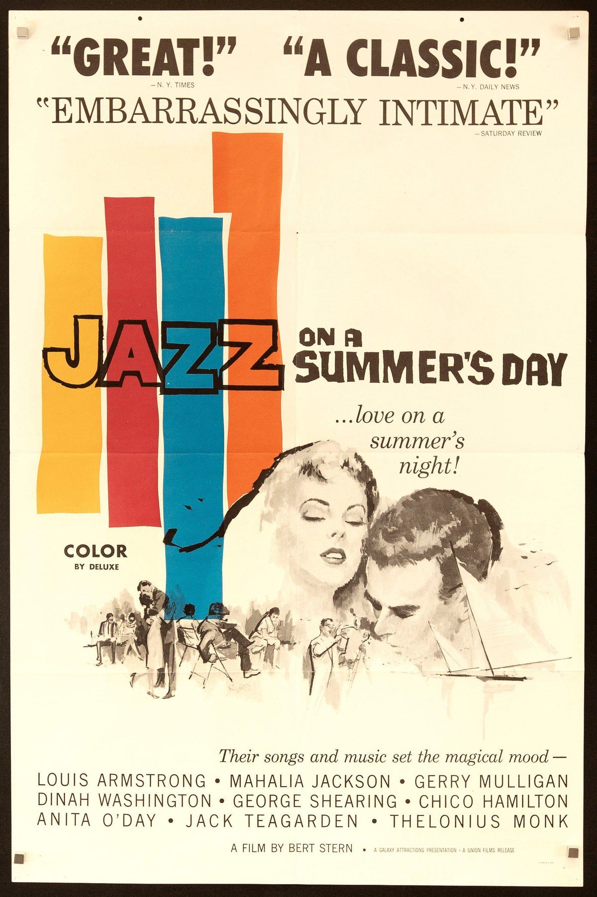 Jazz On A Summer&#39;s Day 1 Sheet (27x41) Original Vintage Movie Poster