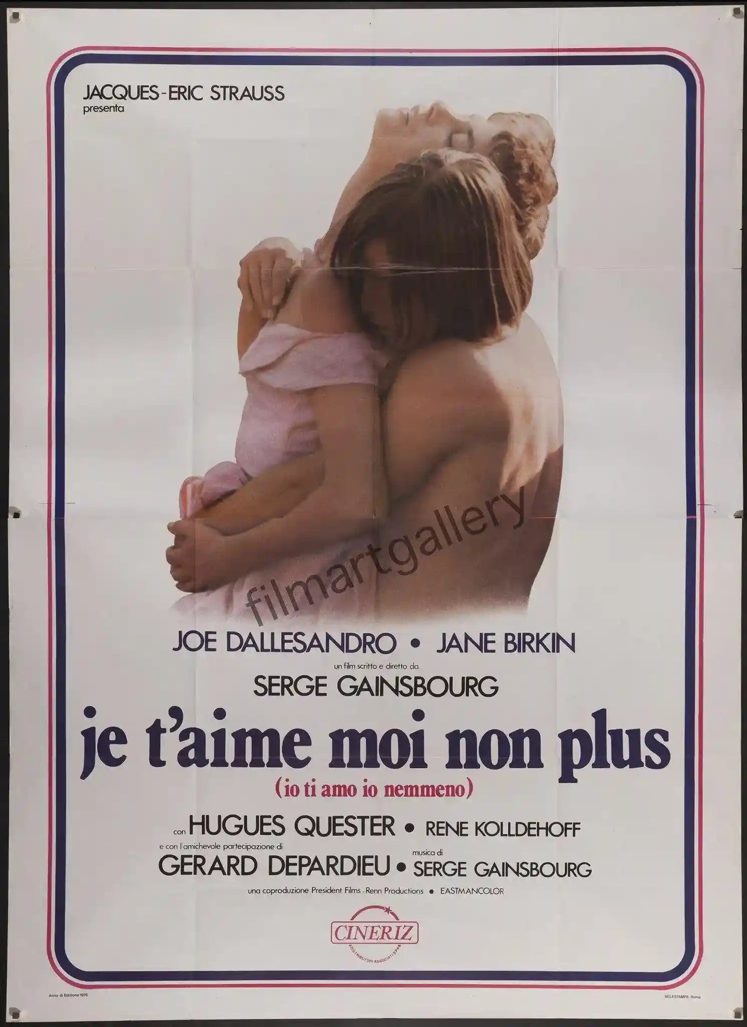 Je T'Aime Moi Non Plus Movie Poster 1976 Italian 4 foglio (55x78)