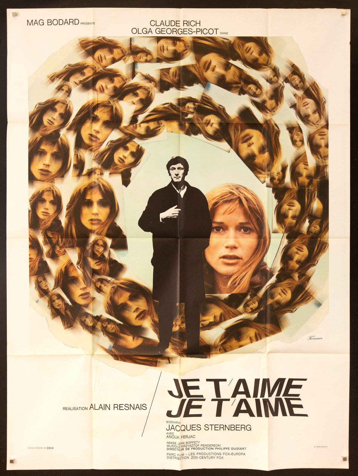 Je t&#39;aime, je t&#39;aime (I Love You, I Love You) French 1 Panel (47x63) Original Vintage Movie Poster