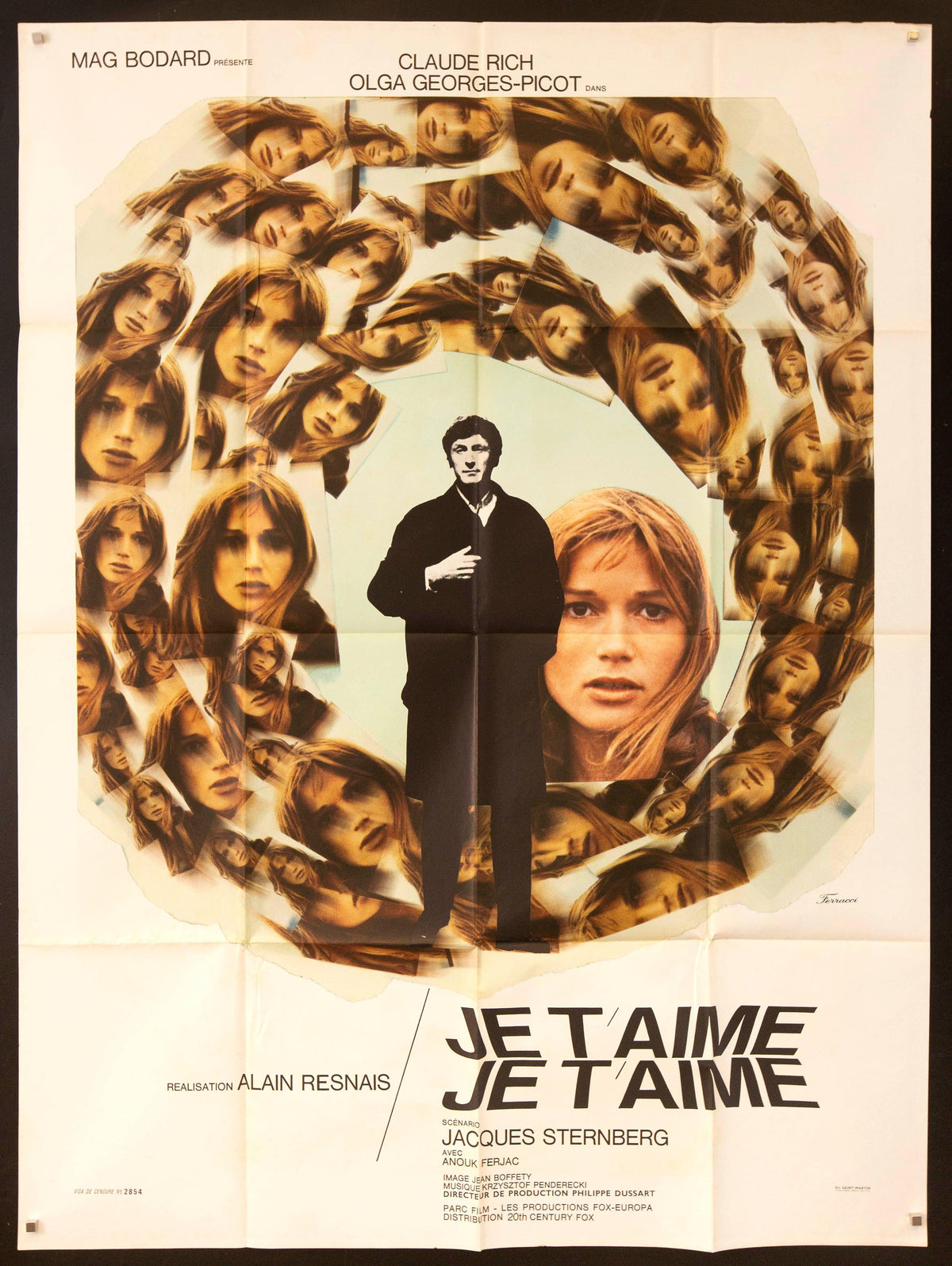 Je t&#39;aime, je t&#39;aime (I Love You, I Love You) Original Vintage Movie Poster