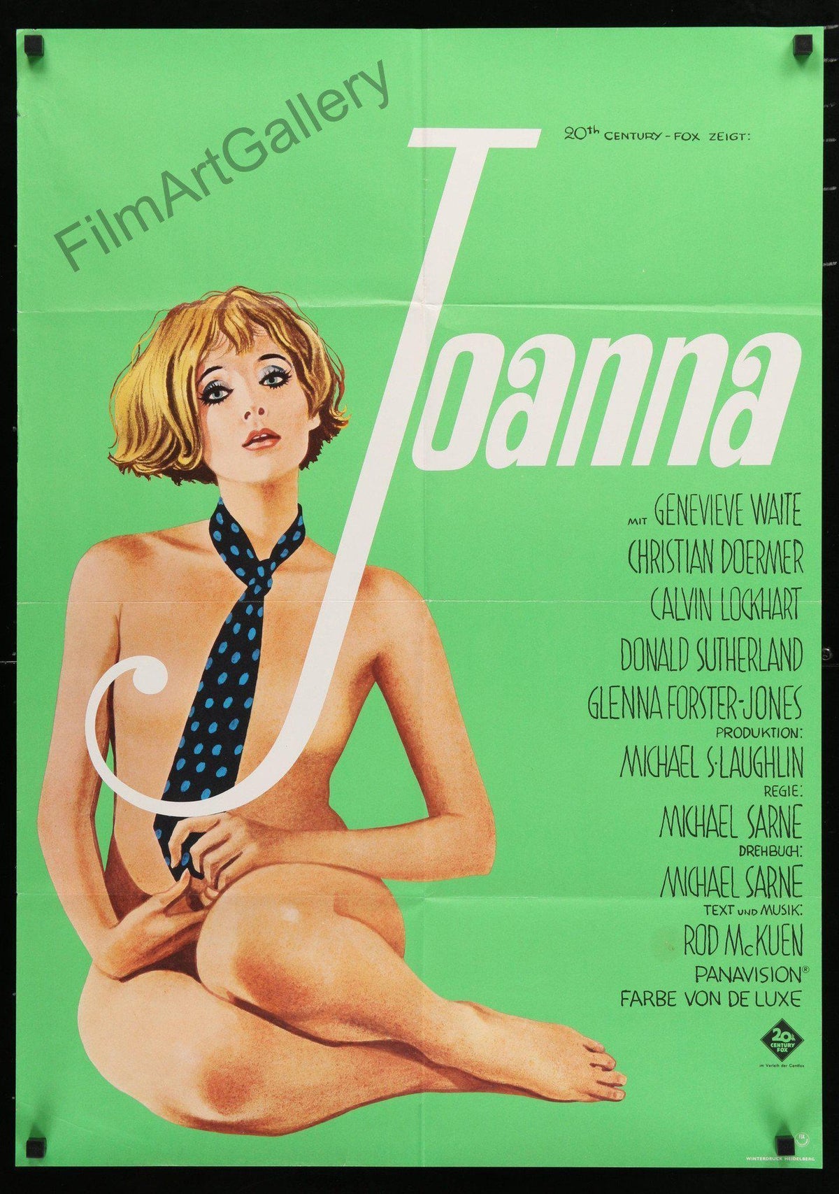 Joanna Original Vintage Movie Poster
