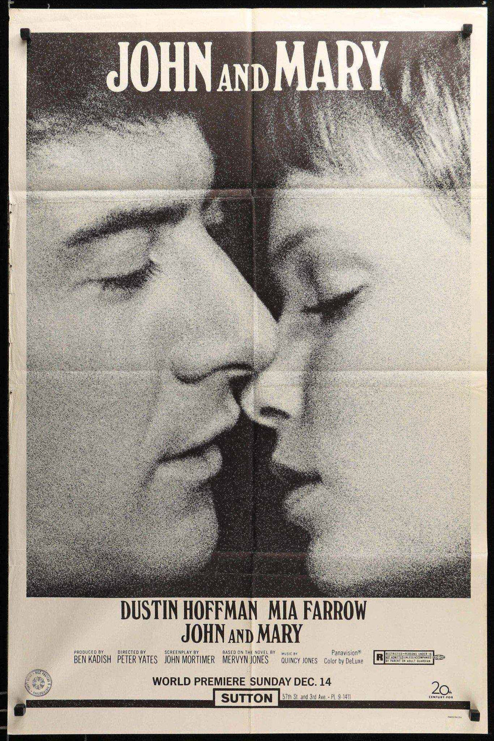 John and Mary Original Vintage Movie Poster
