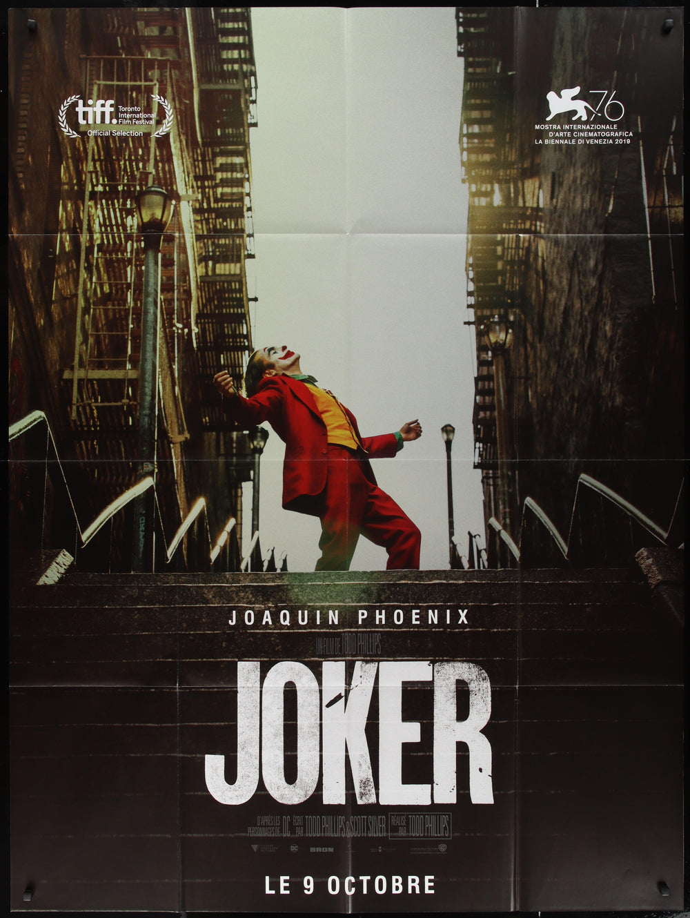 Joker Movie Poster 2019 French 1 Panel (47x63)