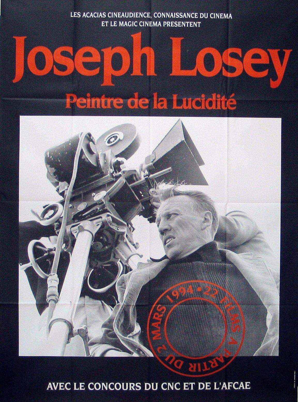 Joseph Losey Film Festival Original Vintage Movie Poster