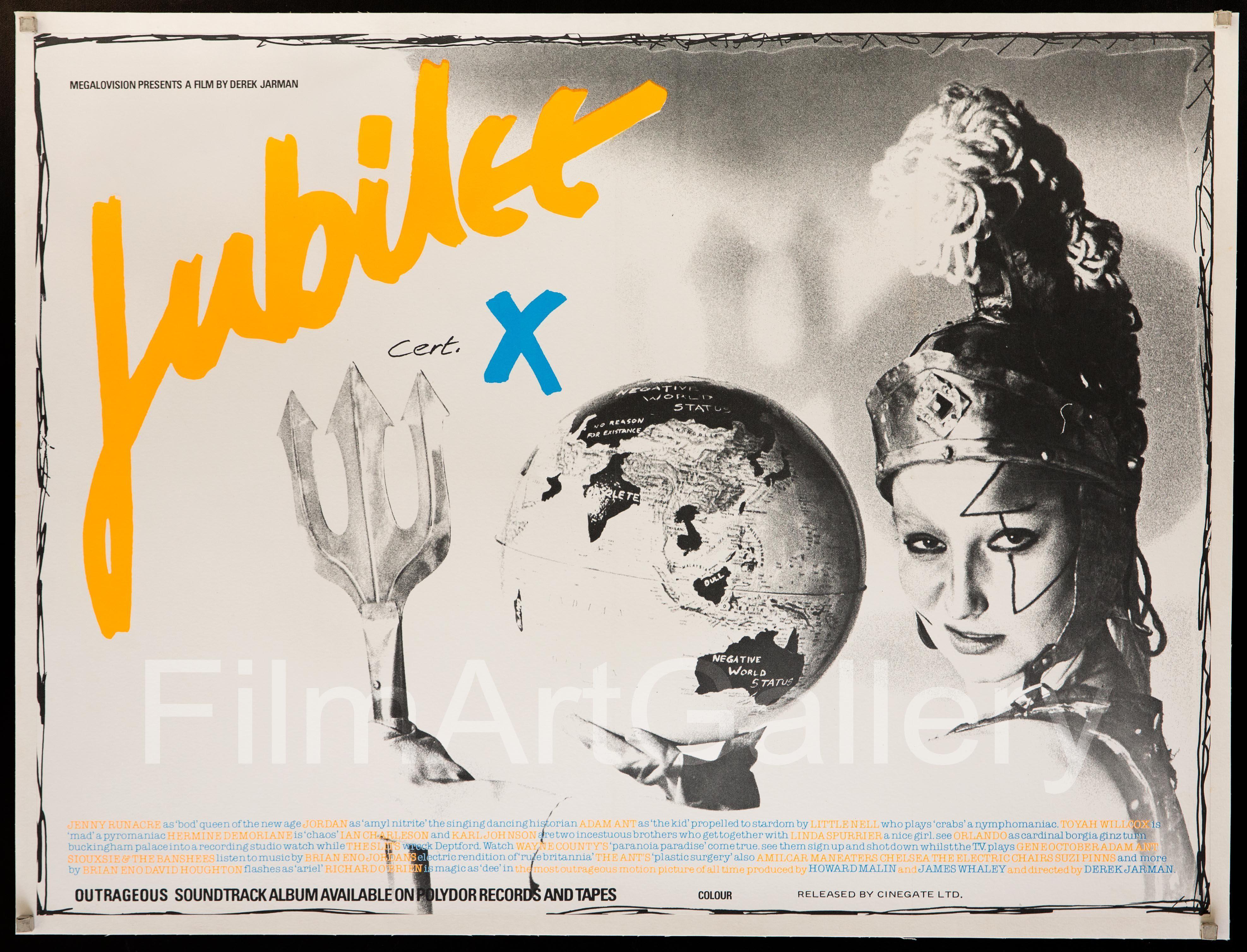 Jubilee Movie Poster 1978 British Quad (30x40)